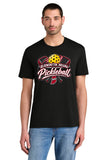#137 GLENDA'S Ts, TRI BLEND T SHIRT, BLACK, ADULT, DESIGN #1