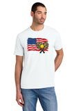 #137 GLENDA'S Ts, TRI BLEND T SHIRT, WHITE, ADULT, DESIGN #3