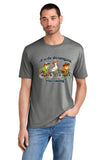 #137 GENDA'S Ts, TRIBLEND T SHIRT, GREY FROST, ADULT, DESIGNS #5