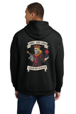 #108 MSC, 426 LSB, COTTON HOODIE, BLACK, ADULT, #18500, DESIGN #1
