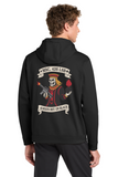 #108 MSC, 426 LSB POLYESTER HOODIE, BLACK, ADULT, #F244, DESIGN #1