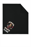 #108 MSC, 426 LSB, SWEATSHIRT FLEECE BLANKET, BLACK, #BP78, DESIGN #1