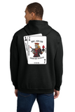 #108 MSC, 426 LSB, COTTON HOODIE, BLACK, ADULT, #18500, DESIGN #2