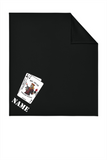 #108 MSC, 426 LSB, SWEATSHIRT FLEECE BLANKET, BLACK, #BP78, DESIGN #2