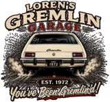 #134 LOREN'S GARAGE STORE, COTTON T, BLACK, YOUTH & ADULT, 8000