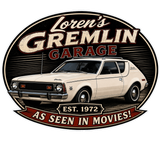 #134 LOREN'S GARAGE STORE, TRI BLEND T SHIRT, BLACK FROST, YOUTH & ADULT, DM130