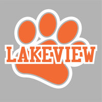 #105 LAKEVIEW ELEMENTARY COTTON T SHIRT, SPORTS GREY, YOUTH & ADULT, 8000 DESIGN #2