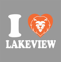 #105 LAKEVIEW ELEMENTARY CREW NECK, SPORT GREY, YOUTH & ADULT, 18000 DESIGN #7