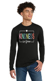 #124 MRS MARTIN'S FUNDRAISER, TRI BLEND LONG SLEEVE T, BLACK, YOUTH & ADULT, DM130, DESIGN #1