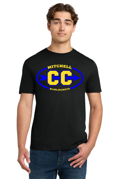 #095 MITCHELL HS CROSS COUNTRY COTTON T SHIRT, BLACK, YOUTH & ADULT, 64000