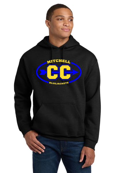#095 MITCHELL HS CROSS COUNTRY HOODIE, BLACK, YOUTH & ADULT, 18500
