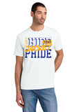 #130 MHS FOOTBALL, TRI BLEND T SHIRT, WHITE, YOUTH & ADULT, DM130, DESIGN #3