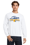 #130 MHS FOOTBALL, CREWNECK SWEATSHIRT, WHITE, YOUTH & ADULT, 18000, DESIGN #4