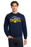 #130 MHS FOOTBALL, CREWNECK SWEATSHSIRT, NAVY, YOUTH & ADULT, 18000, DESIGN #5