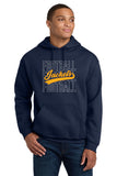 #130 MHS FOOTBALL, HOODIE, NAVY, YOUTH & ADULT, 18500, DESIGN #2