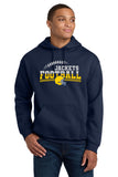 #130 MHS FOOTBALL, HOODIE, NAVY, YOUTH & ADULT, 18500, DESIGN #5