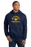 #130 MHS FOOTBALL, HOODIE, NAVY YOUTH & ADULT, 18500, DESIGN #7