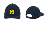 #130 MHS FOOTBALL, HAT, NAVY, ADJUSTABLE, STC65, DESIGN #9