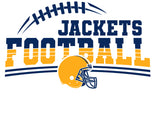 #130 MHS FOOTBALL, TRI BLEND T SHIRT, WHITE, YOUTH & ADULT, DM130, DESIGN #4