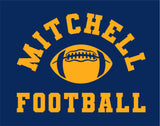 #130 MHS FOOTBALL, COTTON T SHIRT, NAVY, YOUTH & ADULT, 5000, DESIGN #7