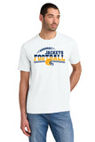 #130 MHS FOOTBALL, TRI BLEND T SHIRT, WHITE, YOUTH & ADULT, DM130, DESIGN #4