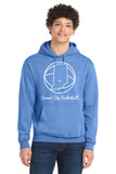 #122 MHS BASKETBALL, HOODIE, C.BLUE, YOUTH & ADULT, PC78H, DESIGN #3