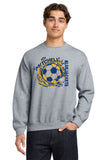 #129 MHS SOCCER, CREWNECK SWEATSHIRTS, SPORTS GREY, YOUTH & ADULT, DESIGN #1