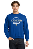 #129 MHS SOCCER, CREWNECK SWEATSHIRT, ROYAL, YOUTH & ADULT, 18000, DESIGN #3