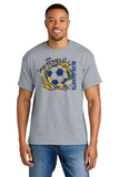 #129 MHS SOCCER, COTTON T SHIRT, SPORTS GREY, YOUTH & ADULT, 8000, DESIGN #1
