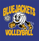 #125 MITCHELL VBALL, COTTON T SHIRT, ROYAL, YOUTH & ADULT, 8000, DESIGN #4