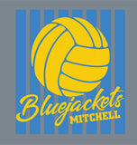 #126 MITCHELL VBALL, TRI BLEND T SHIRT, GREY FROST, YOUTH & ADULT, DM130, DESIGN #5