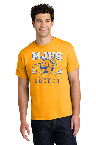 #057 MJHS SOCCER COTTON T SHIRT GOLD ADULT & YOUTH 5000