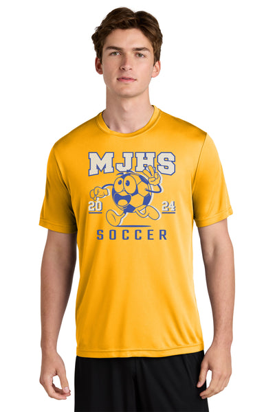 #057 MJHS SOCCER DRI FIT TSHIRT GOLD ADULT & YOUTH ST350