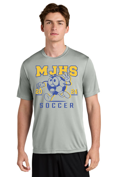 #057 MJHS SOCCER DRI FIT TSHIRT SILVER ADULT & YOUTH ST350