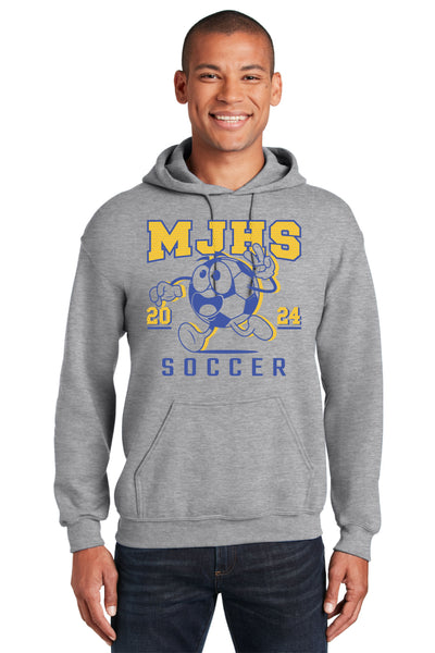 #057 MJHS SOCCER HOODIE SPORTS GREY ADULT & YOUTH 18500