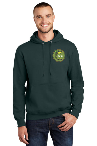 #086 MONON SOUTH TRAIL HOODIE ADULT DARK GREEN  PC90H