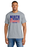 #098 MIDDLE SCHOOL SOCCER 50/50 TSHIRT, SPORT GREY, YOUTH & ADULT, 8000, DESIGN 1