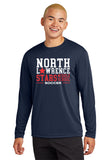 #098 MIDDLE SCHOOL SOCCER LS DRI FIT T SHIRT, T.NAVY, YOUTH & ADULT, ST350LS, DESIGN 5