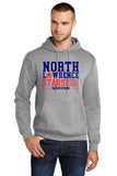 #098 MIDDLE SCHOOL SOCCER COTTON HOODIE, ATHLETIC HEATHER, YOUTH & ADULT, PC78H, DESIGN 1
