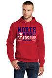 #098 MIDDLE SCHOOL SOCCER COTTON HOODIE, RED, YOUTH & ADULT, PC78H DESIGN 6