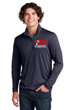 #098 MIDDLE SCHOOL SOCCER 1/4 ZIP PULLOVER, T. NAVY, ADULT, ST357, DESIGN 2