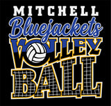 #126 MITCHELL VBALL, TRI BLEND T, BLACK, YOUTH & ADULT, DM130, DESIGN #2