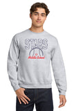 #112 BEDFORD GIRLS MIDDLE SCHOOL TENNIS, CREWNECK, ASH, YOUTH & ADULT, 18000