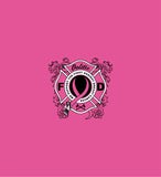#135 OOLITIC FIRE CANCER, COTTON T SHIRT, SAFETY PINK, ADULT, 5000