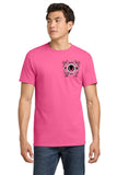 #135 OOLITIC FIRE CANCER, COTTON T SHIRT, SAFETY PINK, ADULT, 5000
