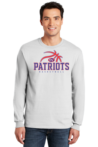 #070 JR PATRIOT BBALL COTTON LONG SLEEVE DESIGN 1 2400