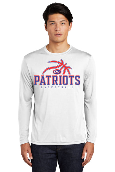 #070 JR PATRIOT BBALL DRI FIT LONG SLEEVE DESIGN 1 ST350LS