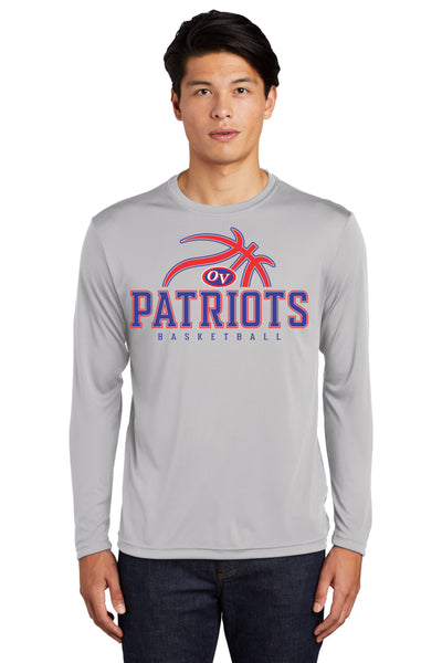 #070 JR PATRIOT BBALL DRI FIT LONG SLEEVE DESIGN 1 ST350LS