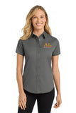 #115 RP LUMBER SPRING 2023, LADIES WOVEN BUTTON SHIRT, EMBROIDERY, L508