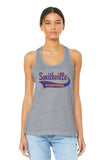 #131 SCRAPPERS SOFTBALL, LADIES TANK, SPORTS GREY, BC6008